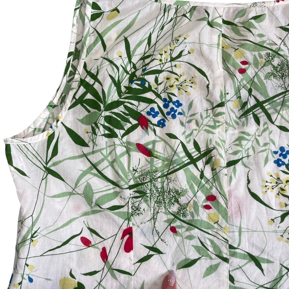 DOROTHY PERKINS FLORAL PEPLUM TANK COTTAGECORE BOTANICAL GARDEN PARTY -  SIZE 18 - Picture 10 of 14